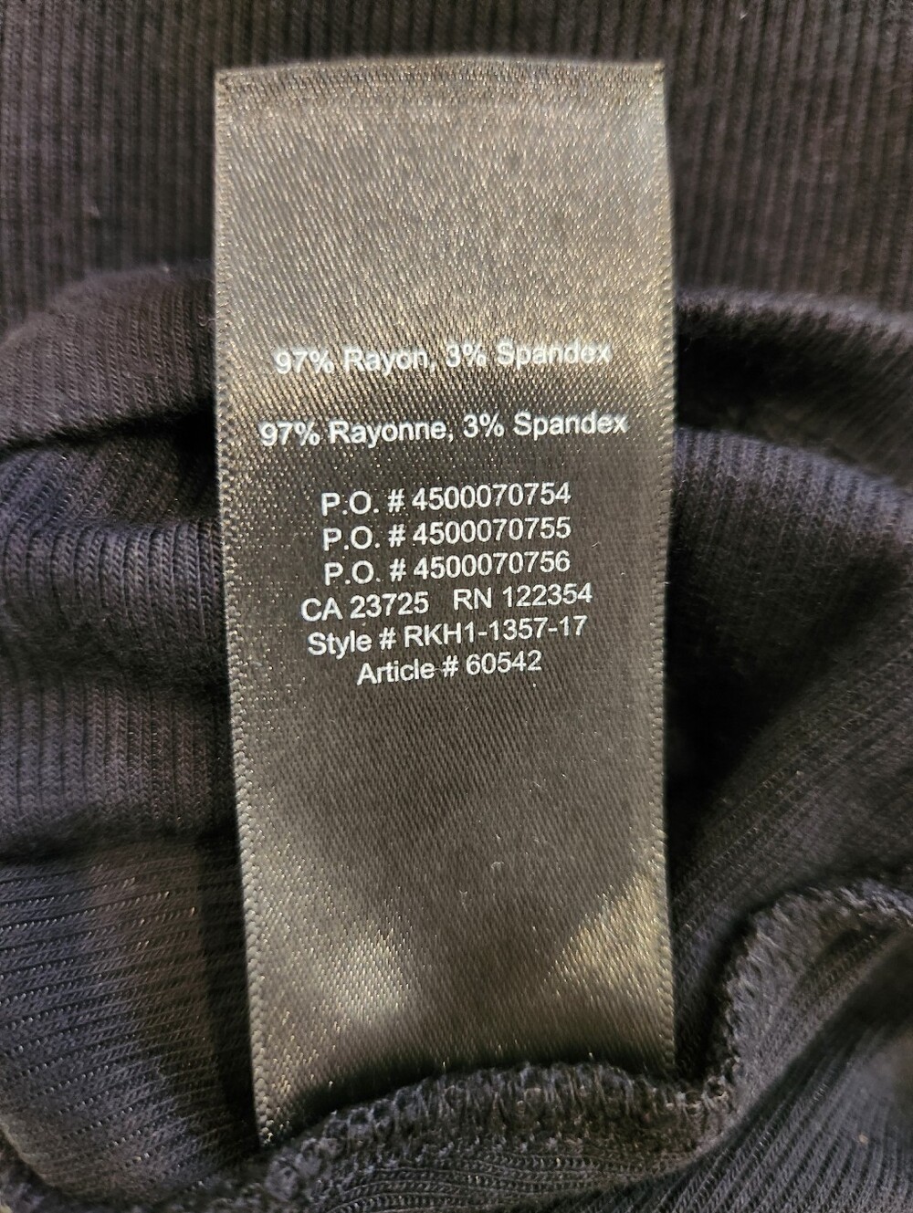 XS Aritzia Babaton Black Sleeveless Turtleneck - Picture 6 of 6
